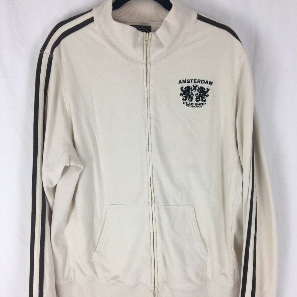 Lucky Brand Mens Zip Front Amsterdam Sweatshirt